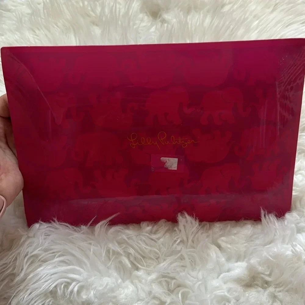 Lilly Pulitzer Glass Tray Tusk in Sun Design Jewelry Tray